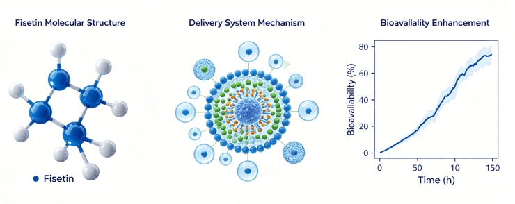 Fully Water-Compatible Fisetin: A Delivery-System Perspective on Bioavailability Enhancement